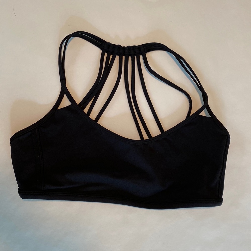 Lululemon Black Strappy Sports Bra
